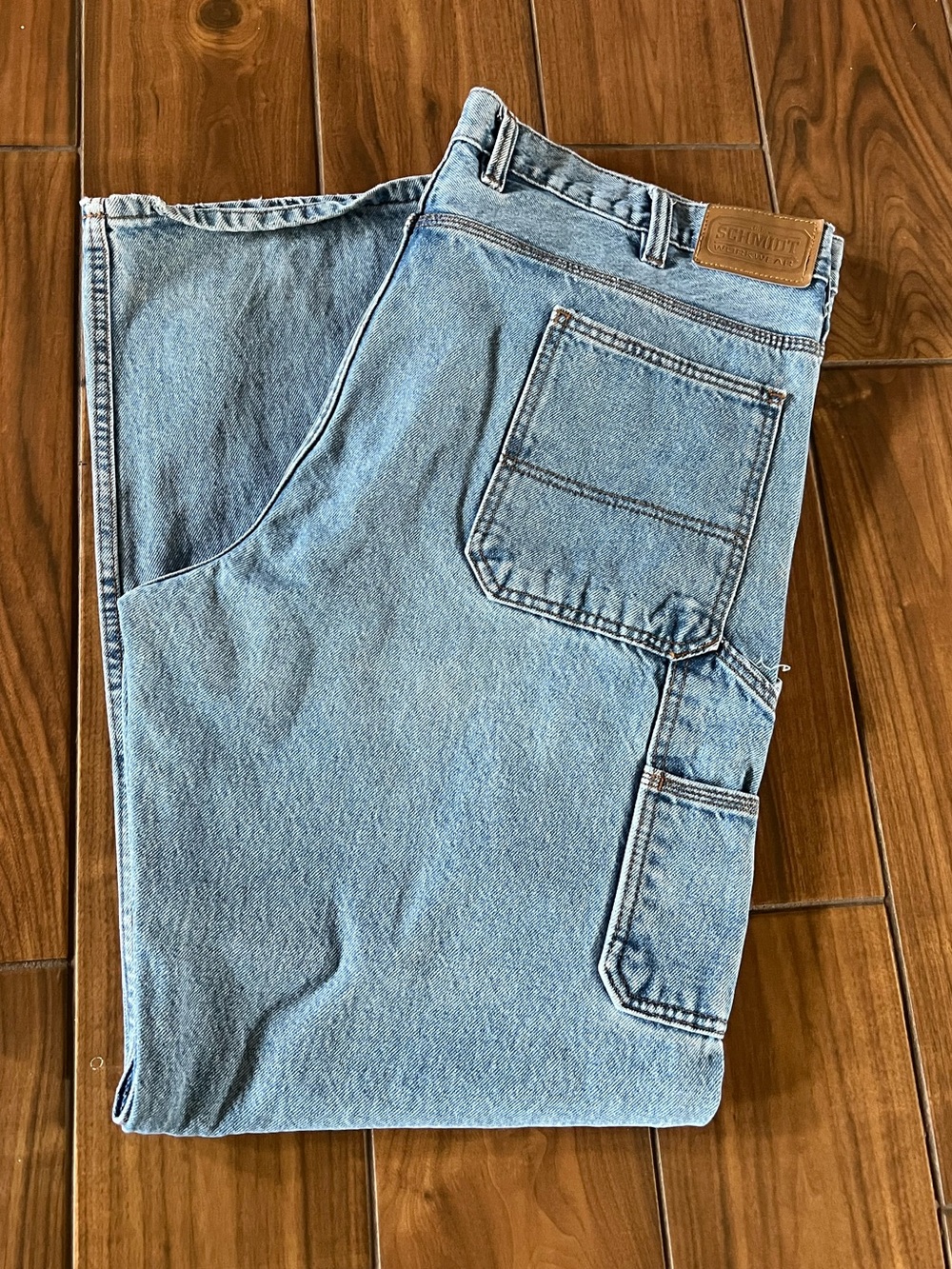 Men's SCHMIDT Light Blue Relaxed CARGO Jeans